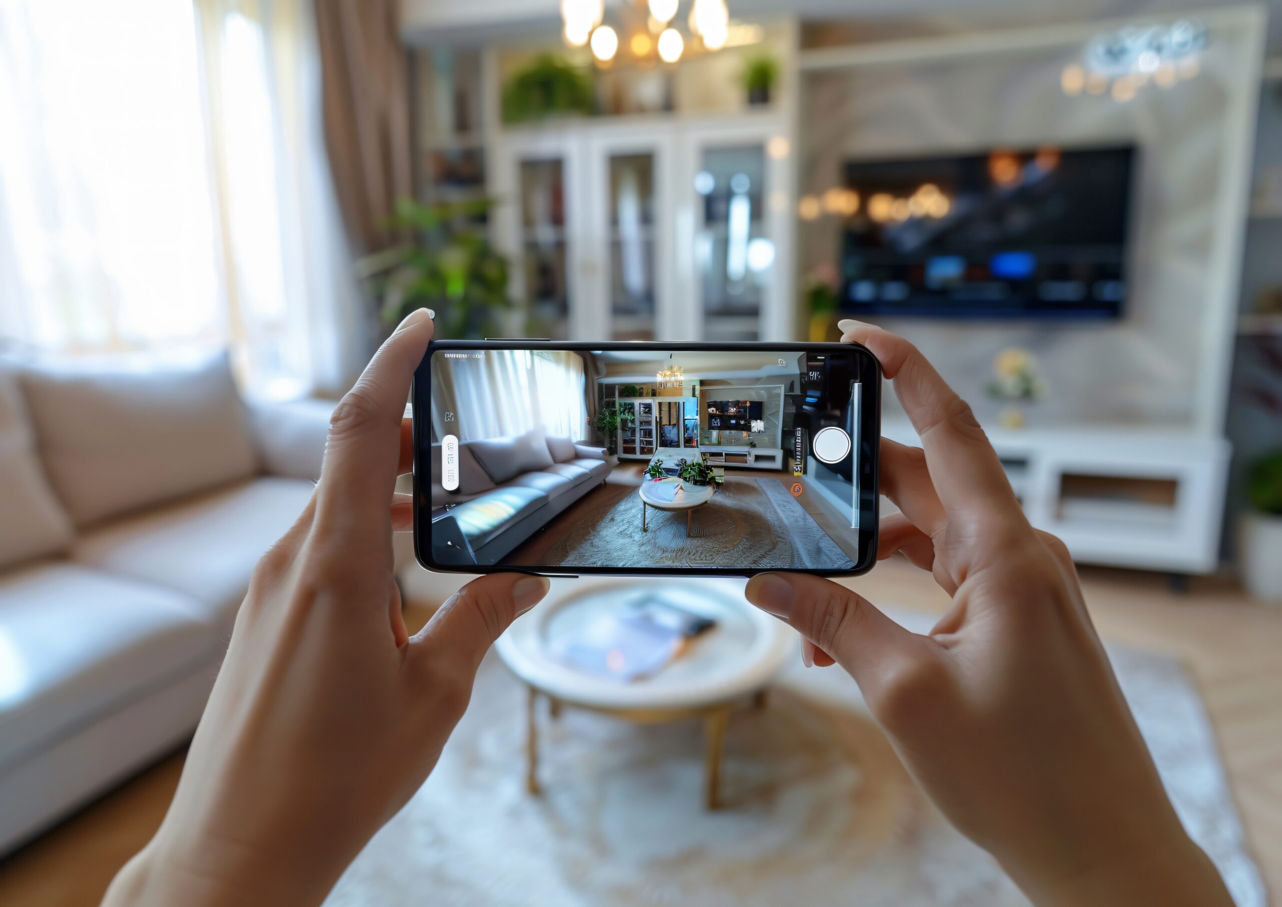 family-showcasing-their-home